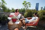 loft urban schotel rond 28cm veenbes rood